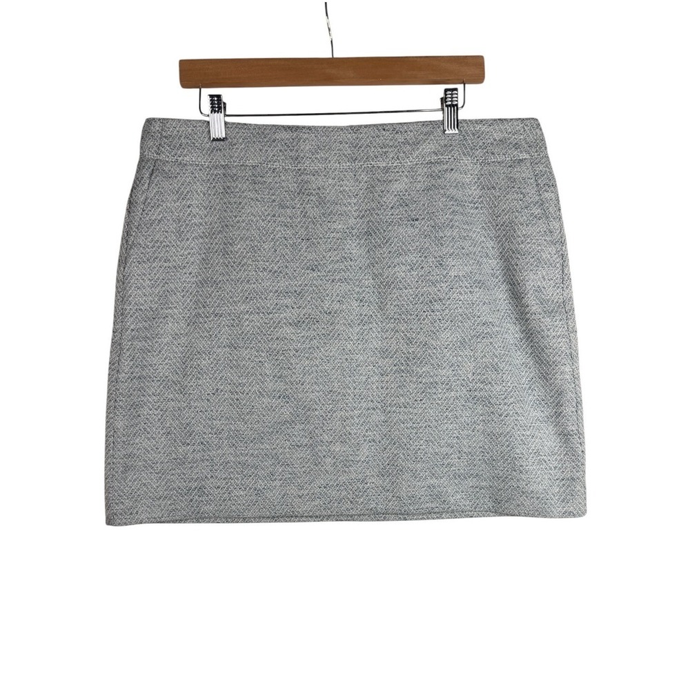 Loft Mini Skirt size 14 Light Gray